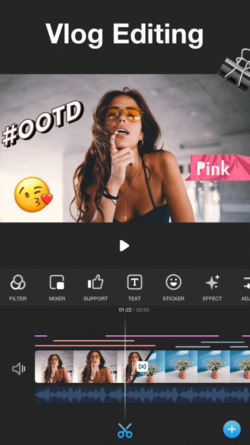 Vlog video editor maker: VlogU Screenshot 0