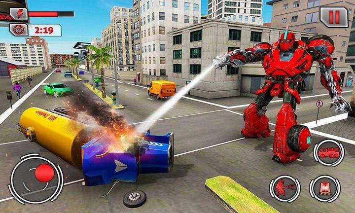 Fire Truck Games: Robot Games ภาพหน้าจอ 2