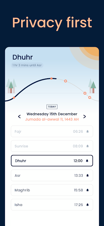 Schermata Pillars: Prayer Times & Qibla 1