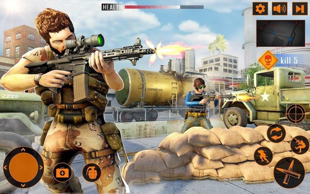 Commando Gun Shooting Games 3D 螢幕截圖 2