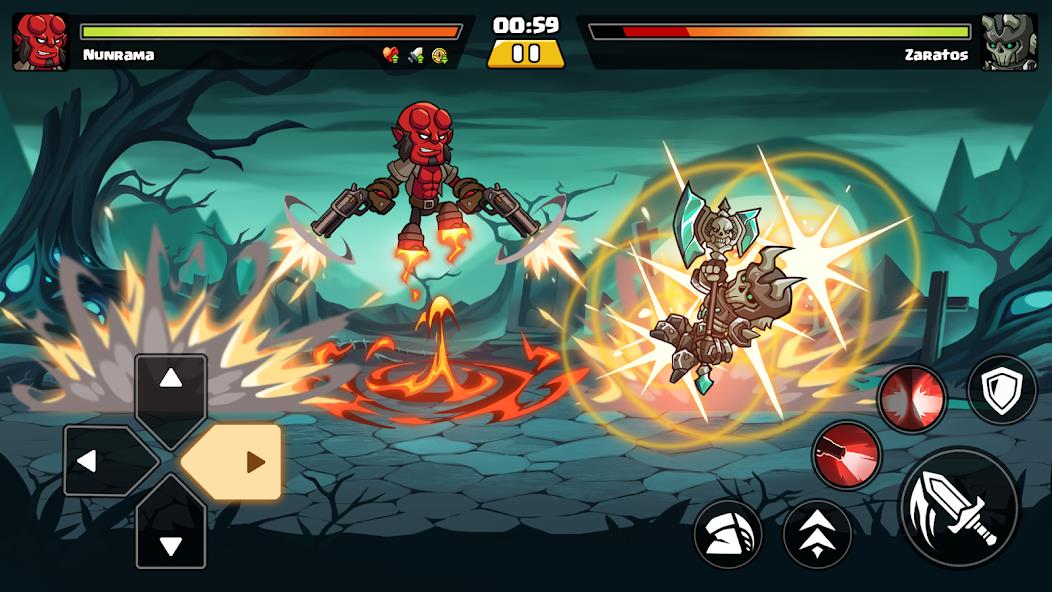 Brawl Fighter - Super Warriors Mod Скриншот 2