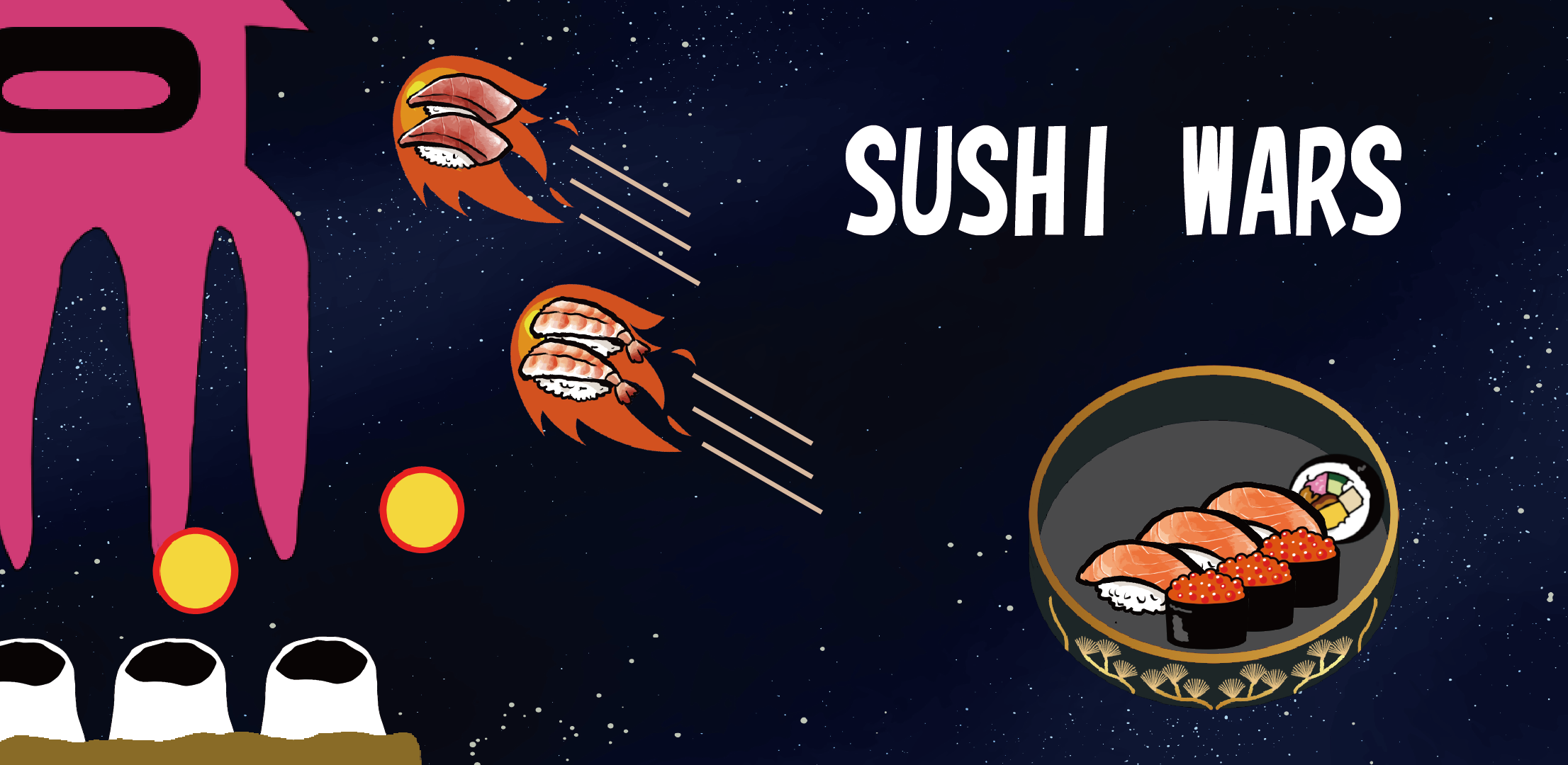 SUSHI WARS - easy shooter game-应用截图第0张