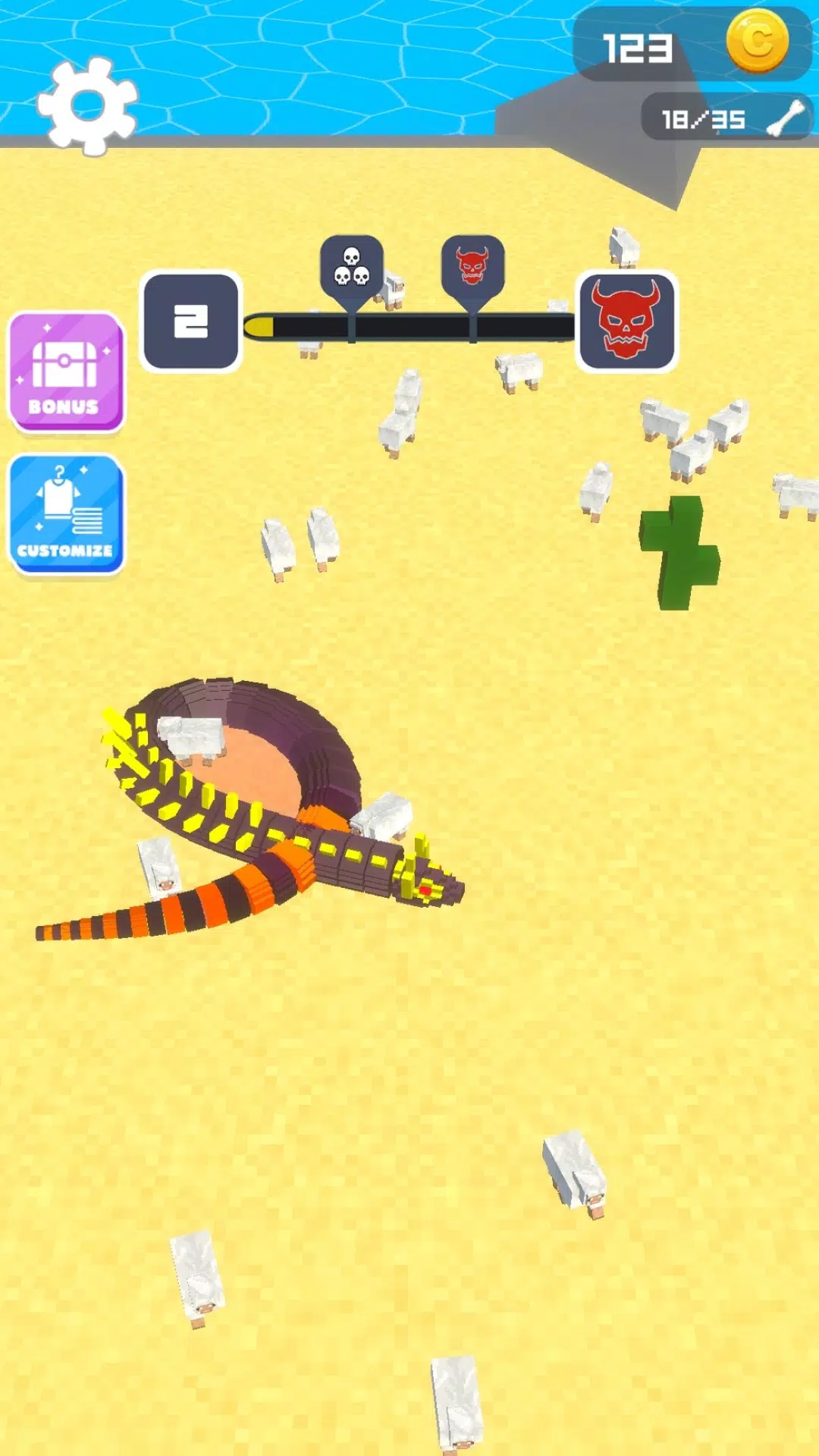 Crusher snake: Sneaky Snake 스크린샷 0