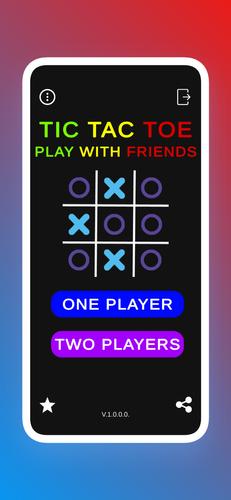 Tic Tac Toe - 2 Player Offline ภาพหน้าจอ 0