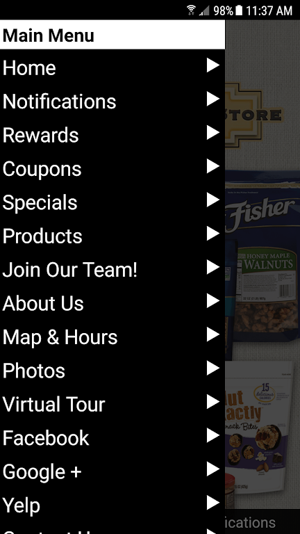 Fisher Nuts Store Screenshot 1