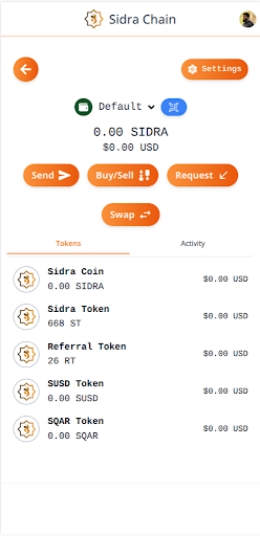 Sidra Chain 스크린샷 1