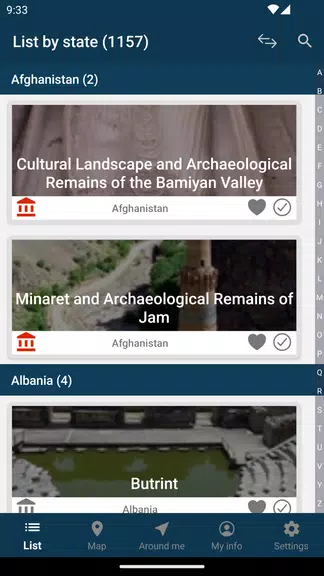 World Heritage - UNESCO List Ảnh chụp màn hình 2
