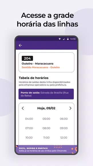 Cittamobi: Horários de Ônibus स्क्रीनशॉट 3