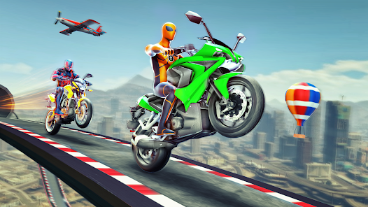 Super Hero Bike: Racing Game Ảnh chụp màn hình 1