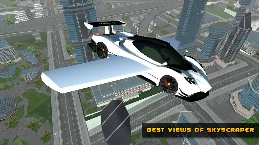 Flying Car Game driving Ảnh chụp màn hình 2