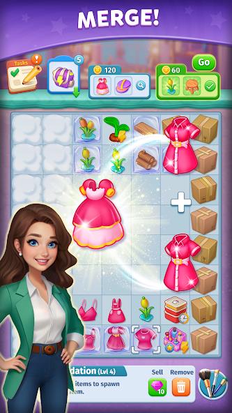 Style & Makeover: Merge Puzzle Mod Tangkapan skrin 2