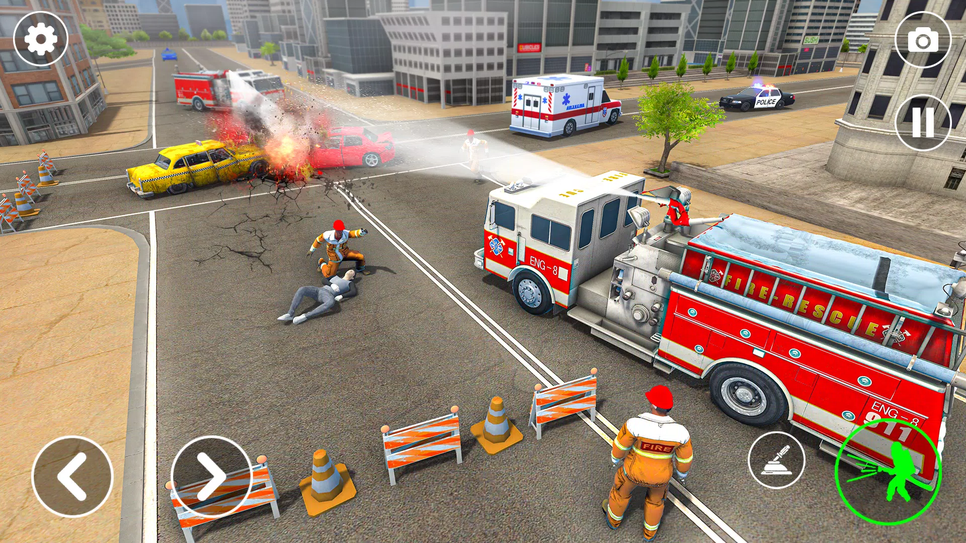 Fire Truck Rescue: Truck Games Captura de pantalla 1