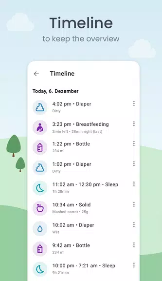 Baby Tracker: Sleep & Feeding Schermafbeelding 2