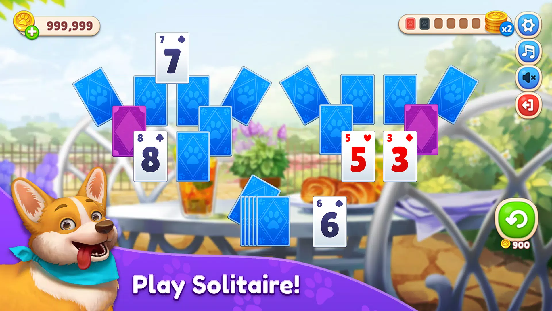 Piper's Pet Cafe - Solitaire Capture d'écran 1