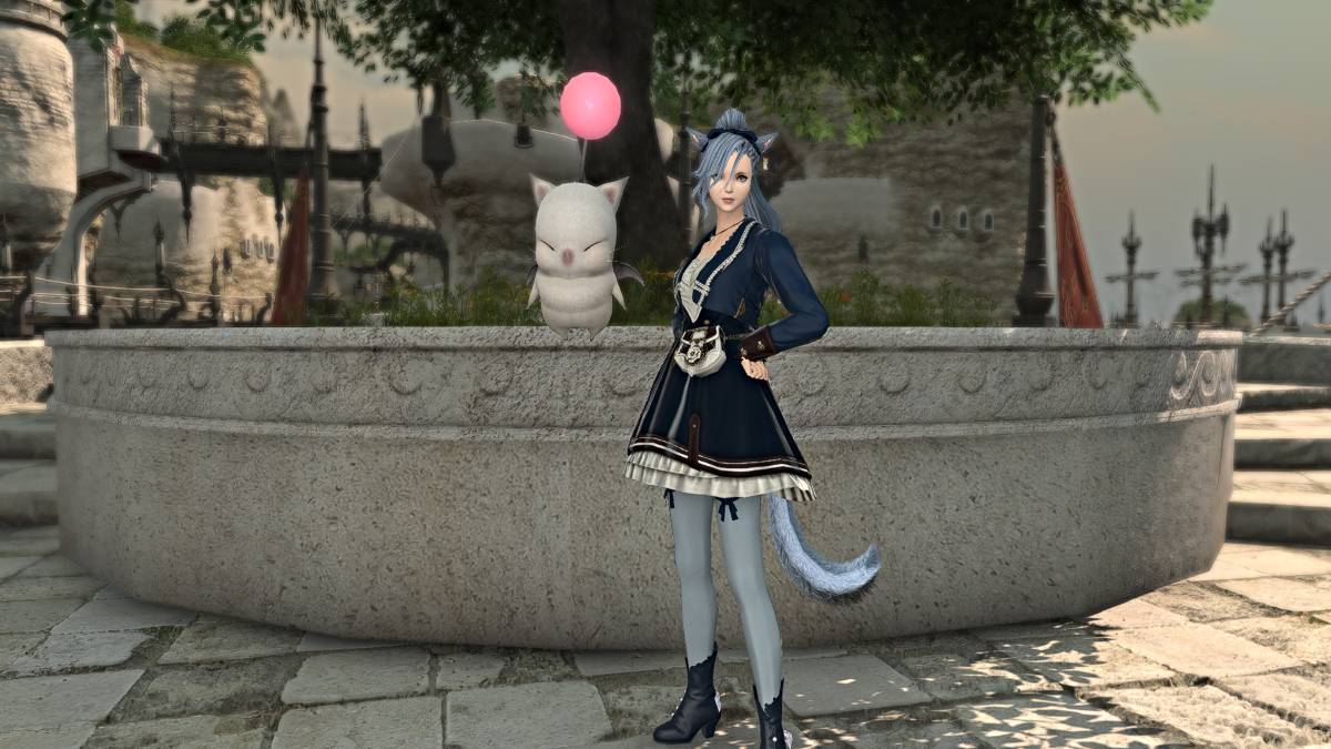 NPC Mercador Moogle Viajante em Final Fantasy XIV