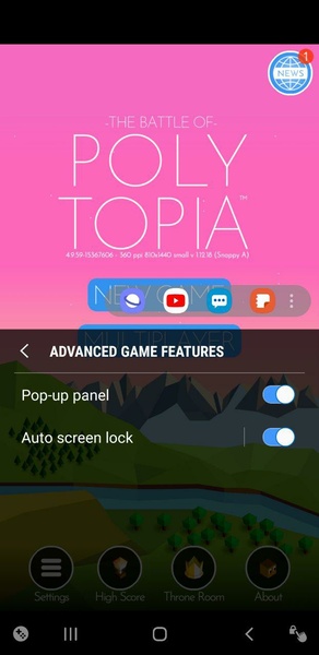 Samsung Game Tools Captura de pantalla 0