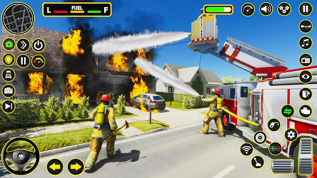 Fire Truck Firefighter Rescue Tangkapan skrin 2