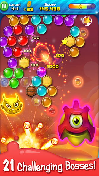 Bubble Bust! - Popping Planets Mod 스크린샷 1
