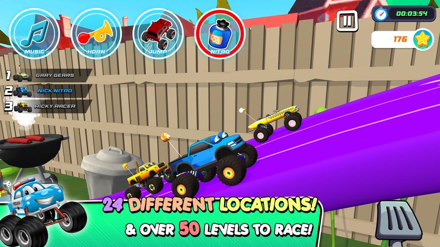 Monster Trucks Game for Kids 3 Capture d'écran 2