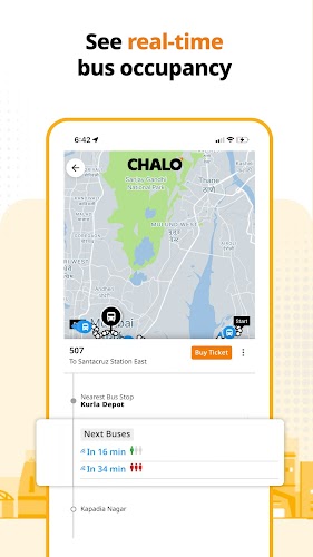 Schermata Chalo - Live Bus Tracking App 2