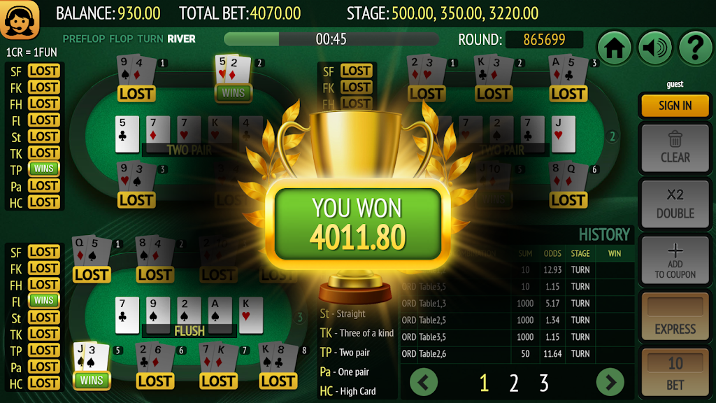 Bet on Poker Schermafbeelding 3