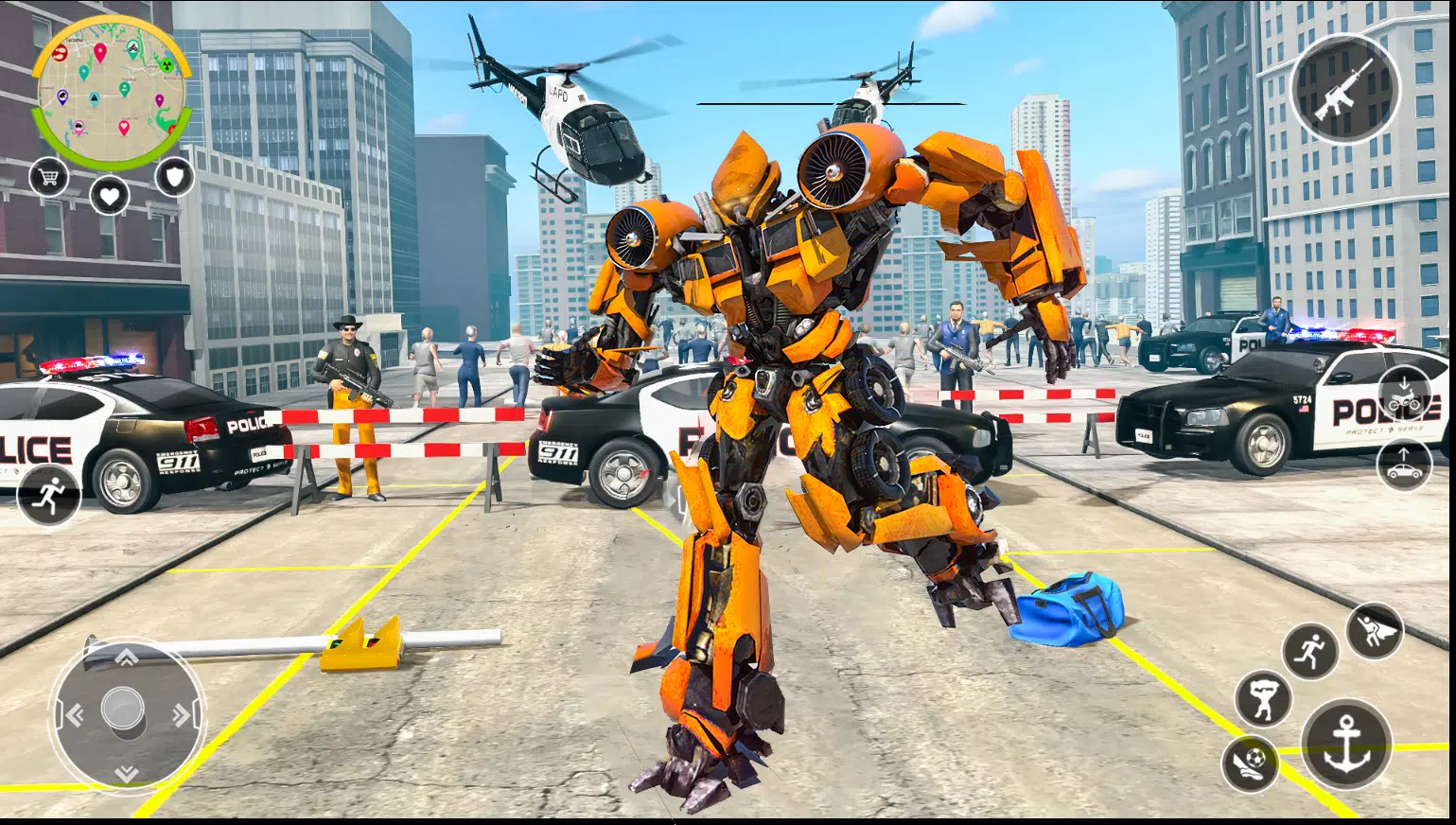 Robot Hero 3D: Robot Transform Schermafbeelding 1