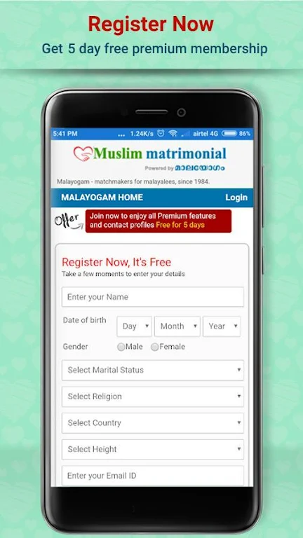 Muslim matrimonial - Malayogam Captura de tela 1