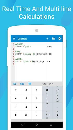 CalcNote - Notepad Calculator Screenshot 0