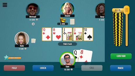 Kindza Poker - Texas Holdem Captura de tela 2