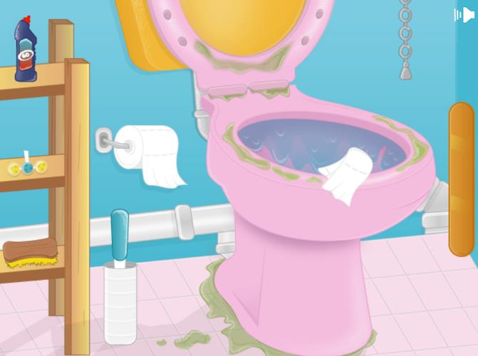 Girls bathroom cleaning games Ảnh chụp màn hình 3