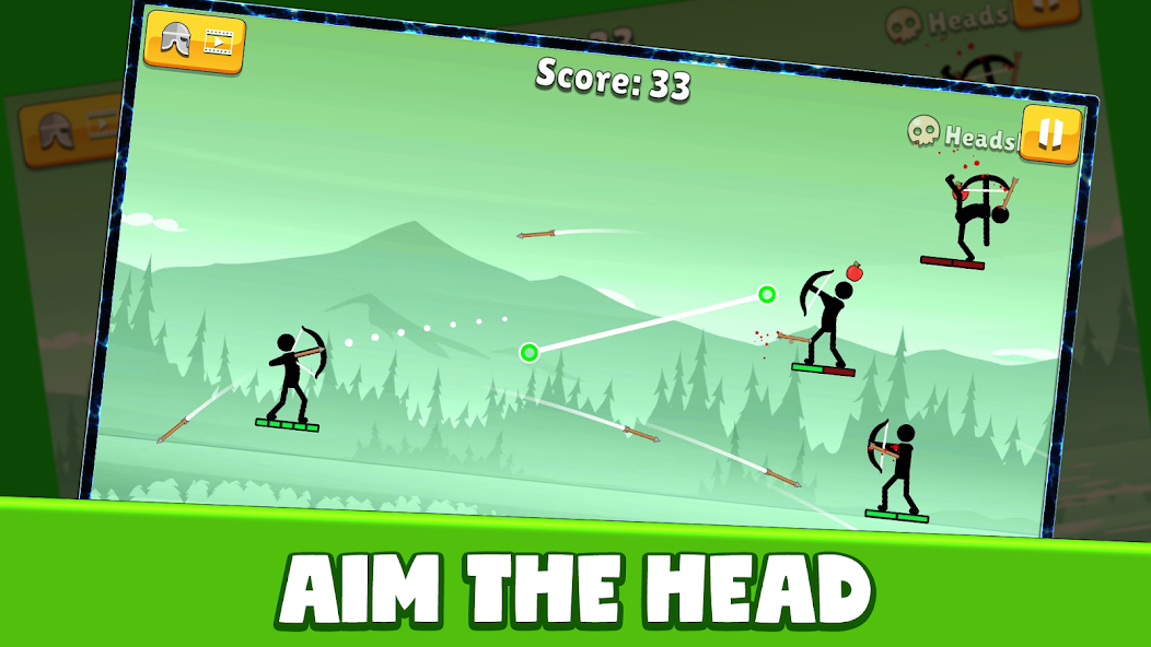 Sticks Archer : Arrow Master Mod 螢幕截圖 1