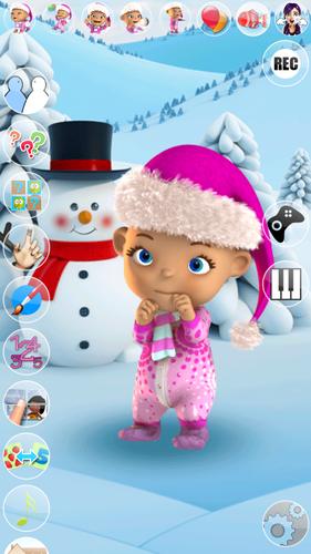 Talking Baby Babsy Winter Fun Screenshot 1