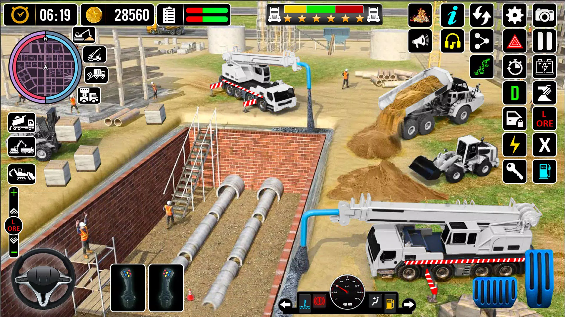 Snow Excavator Simulator Game Tangkapan skrin 1