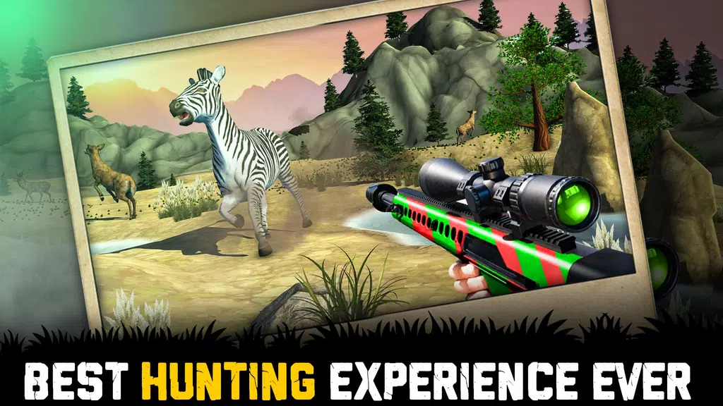 Wild Animal Hunting 3D Offline Zrzut ekranu 2