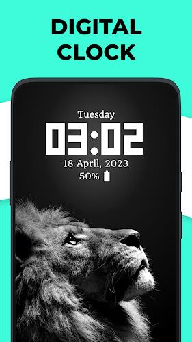 Live Clock wallpaper app 螢幕截圖 1