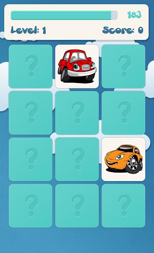 Cars memory game for kids Captura de pantalla 2