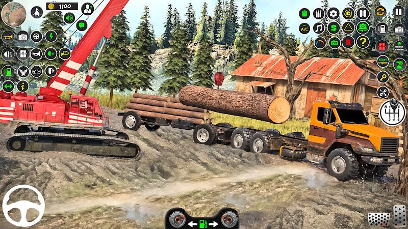 Snow Mud Truck Runner Offroad Zrzut ekranu 0