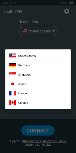 SouthVPN - NoCard VPN Ekran Görüntüsü 1