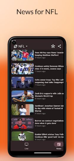 Dofu - NFL Live Streaming Schermafbeelding 0