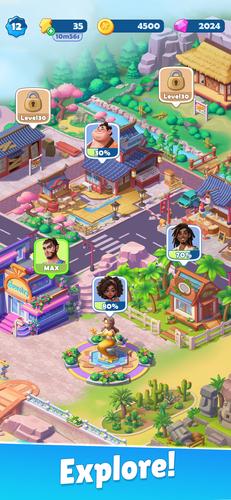 Food and Travel: Merge Game Скриншот 2