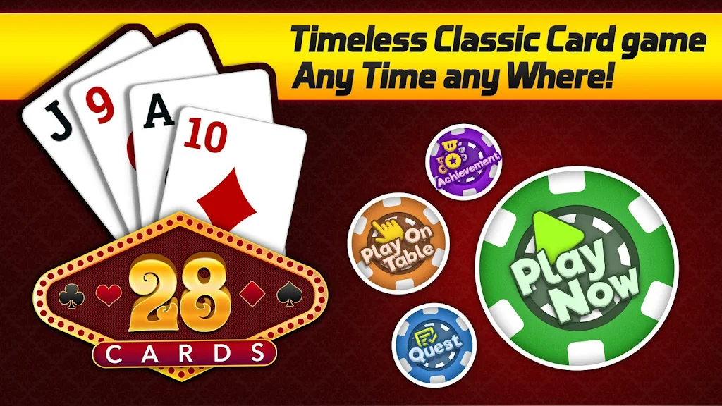 28 Card Game ဖန်သားပြင်ဓာတ်ပုံ 0