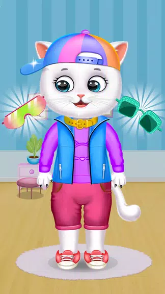 Cute Kitty Cat Pet Care Tangkapan skrin 2