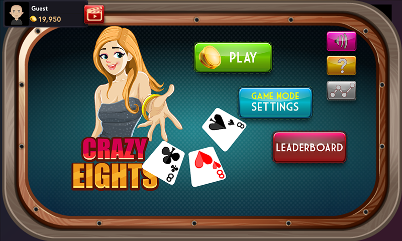 Offline Crazy Eights - Free Card Game Скриншот 0