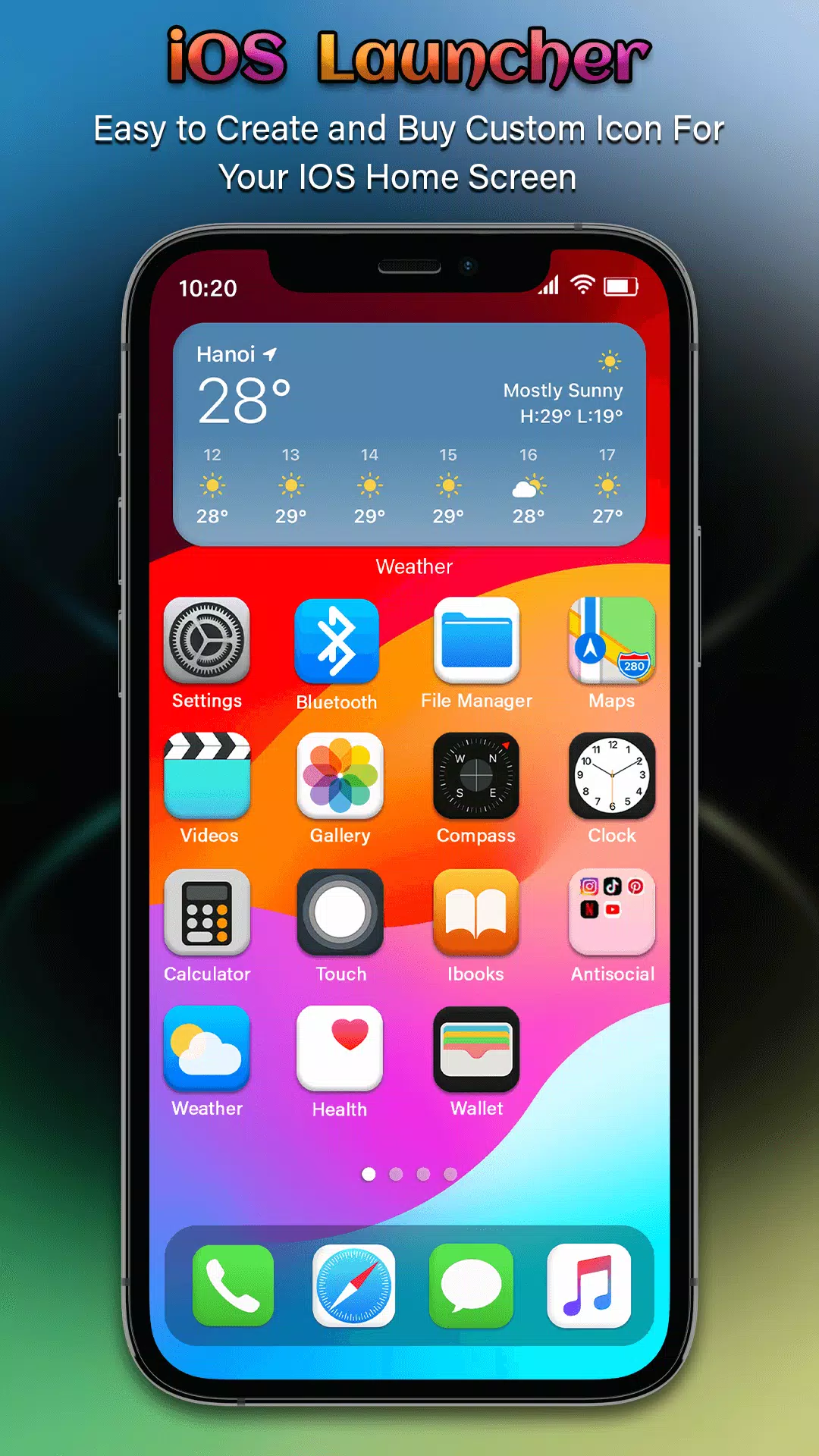 IOS Launcher - iOS 17 Pro Schermafbeelding 2
