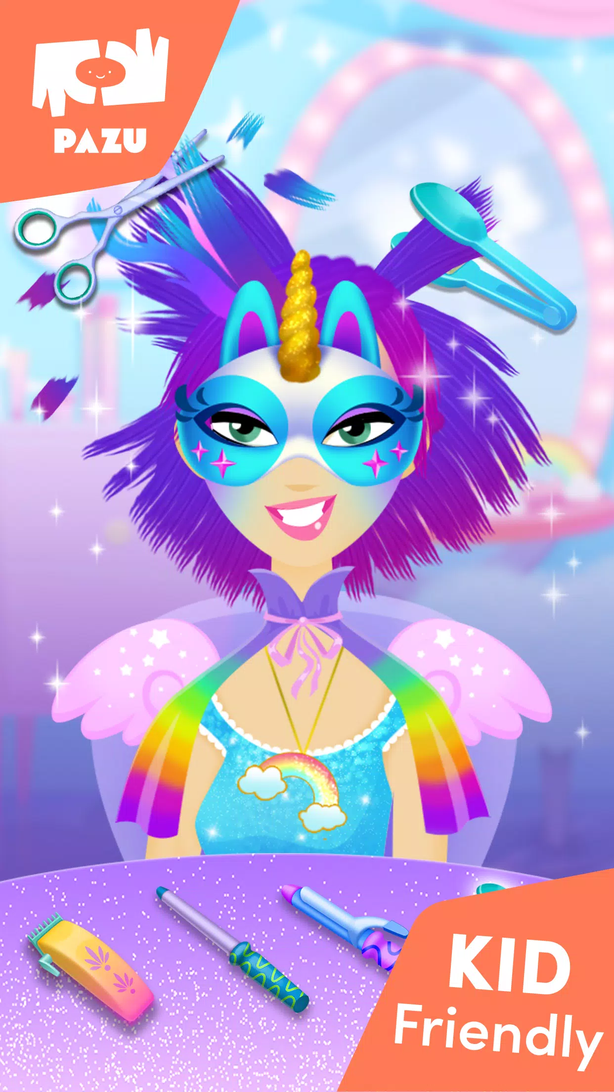 Mädchen Friseursalon Einhorn Screenshot 2