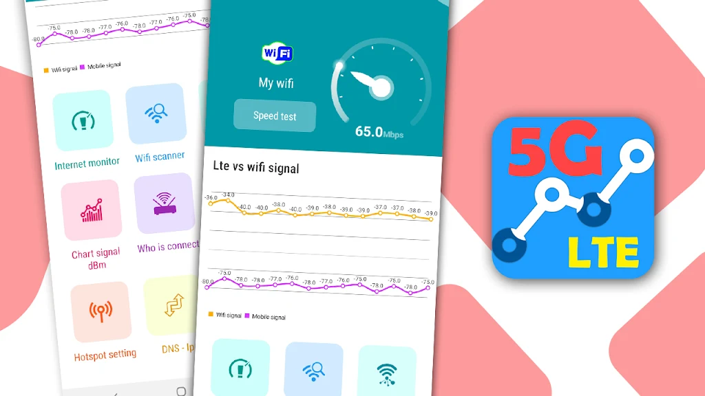 Schermata Speed Test Meter: WiFi, 5G, 4G 0