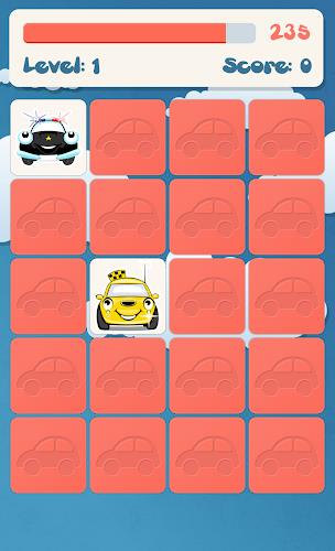 Cars memory game for kids Captura de pantalla 3