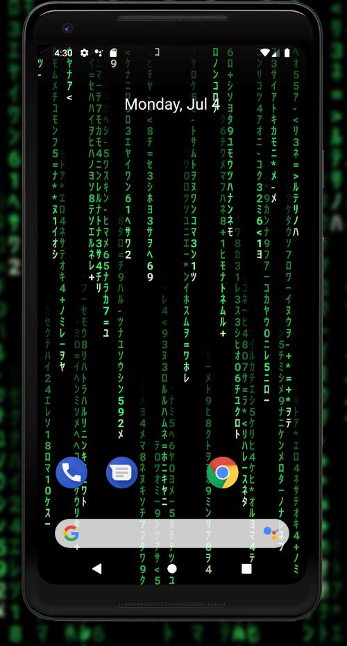 Matrix fondo animado Captura de pantalla 0