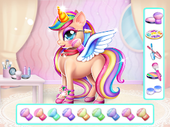 Unicorn Dress up Girls Game Ảnh chụp màn hình 3