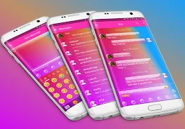 SMS Messages Glass Gradient स्क्रीनशॉट 0